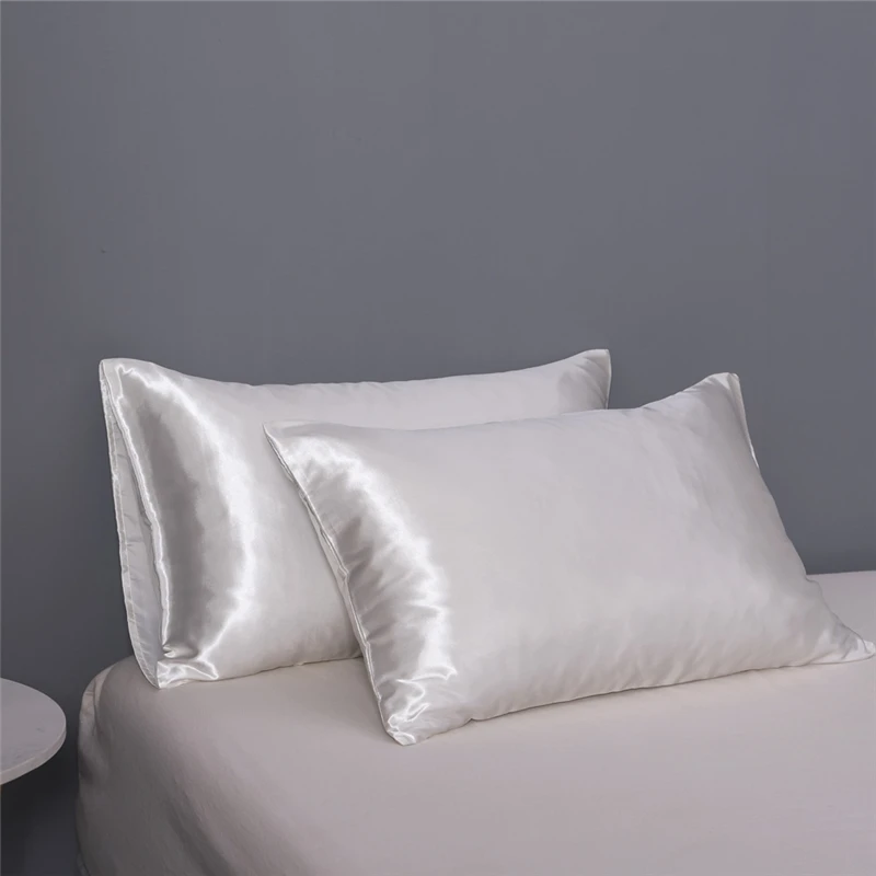 Шелковистая гладкая Подушка Чехол из полиэстера искусственная подушка