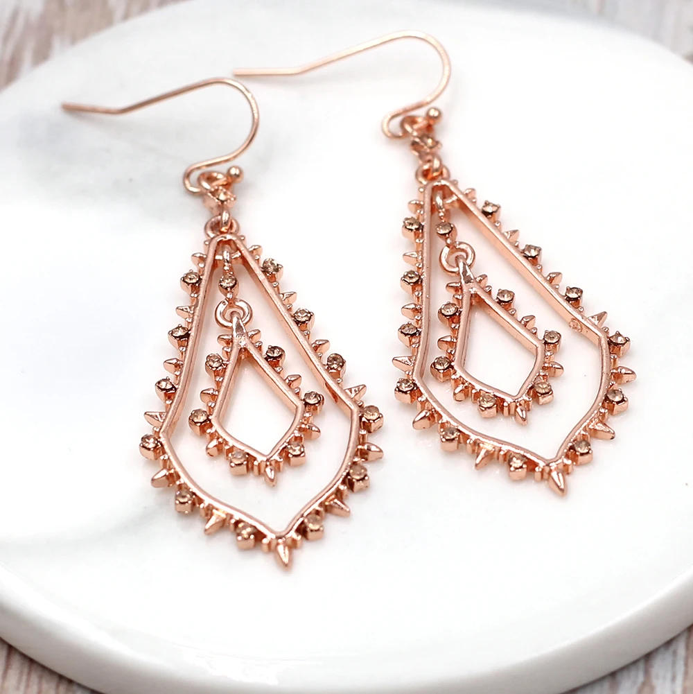 Женские серьги подвески в виде капли семи цветов|Серьги-подвески| |