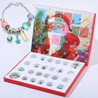 Замечательный Рождественский подарок для детей, календарь обратного отсчета на Рождество, ювелирные изделия сделай сам, календарь на пояс, набор аксессуаров сделай сам для браслета