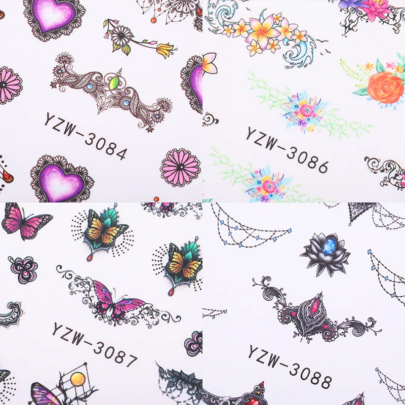 1 лист ожерелье узор переводные наклейки для ногтей простые в полоску сделай сам