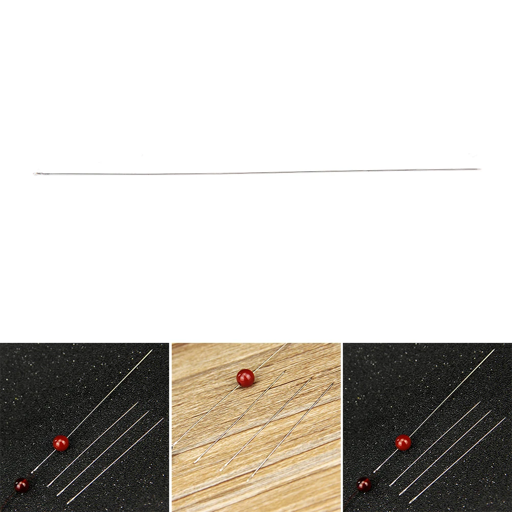 

High Quality 30 pcs Big Eye Curved Beading Needles For Bracelet Necklace Stringing DIY 0.6x120mm