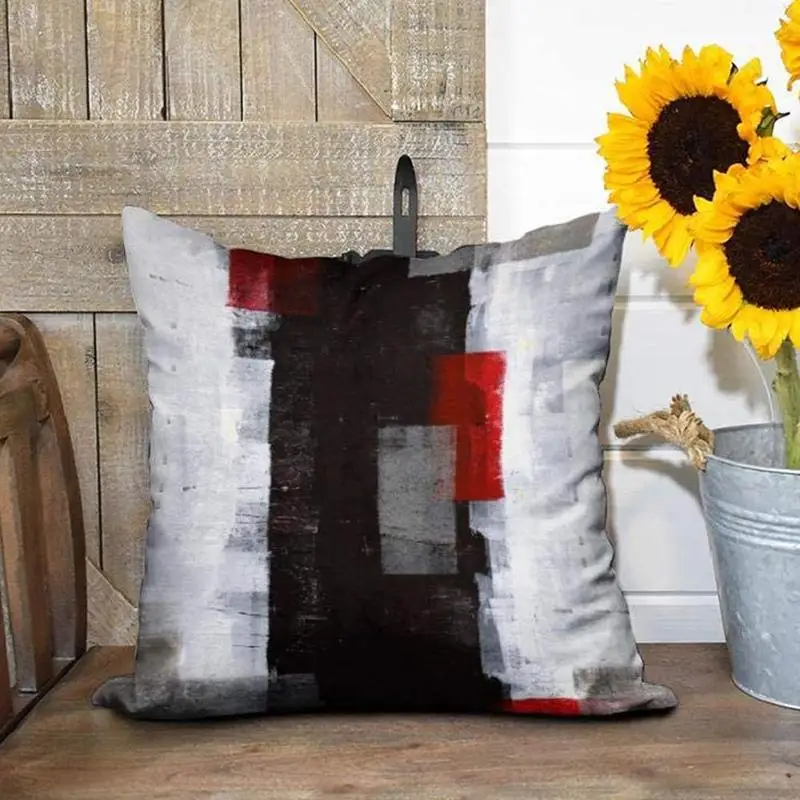 

Pillow Case Geometry Painting Linen PillowslipThrow Foil Home Black Decor Sofa Pillow Pillowcase Linen Gold Case K1E9