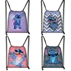 Популярная сумка на шнурке с принтом аниме Женская Подростковая дорожная сумка школьная сумка коричневый рюкзак для девочек и мальчиков модные женские сумки для хранения