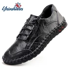 Мужские кожаные повседневные туфли, мужские роскошные брендовые дизайнерские Лоферы ручной работы, мужская повседневная обувь из натуральной кожи, мокасины лодочные туфли на резиновой подошве