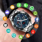 Часы наручные LIGE Мужские Цифровые, спортивные электронные светодиодные водонепроницаемые со стальным браслетом, с Bluetooth и коробкой, 2020