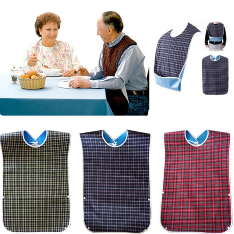 

Large Waterproof Adult Mealtime Bibs Disability Clothes Bib Cook Protector Tool VIP LINK For DropShipper
