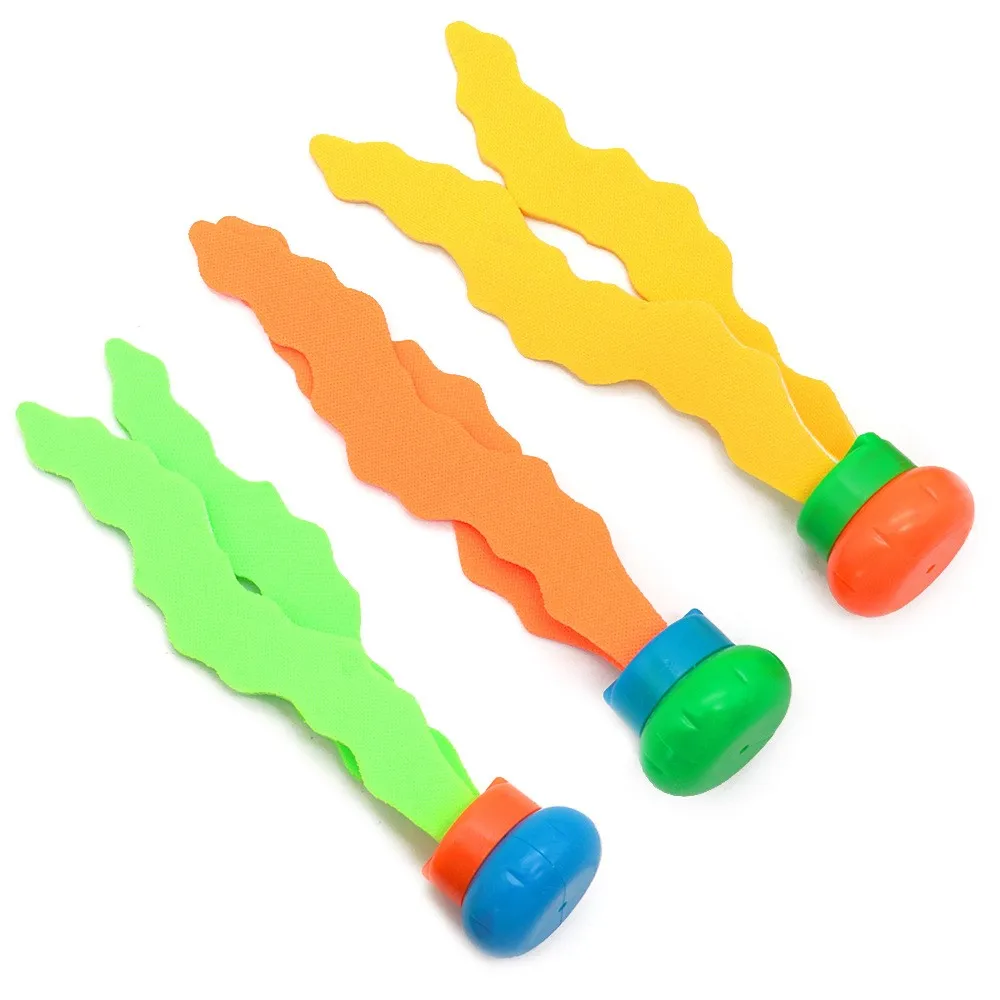 

3pcs Seaweed Sea Swimming Pool Toys Plant Shape Diving Toys Diving Swimming Training Pool Games Toy