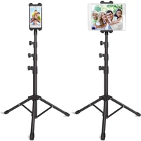 portable phone pad tripod stand floor tablet holder height adjustable for all 4 7 12 9 phones and tablets upgrade style