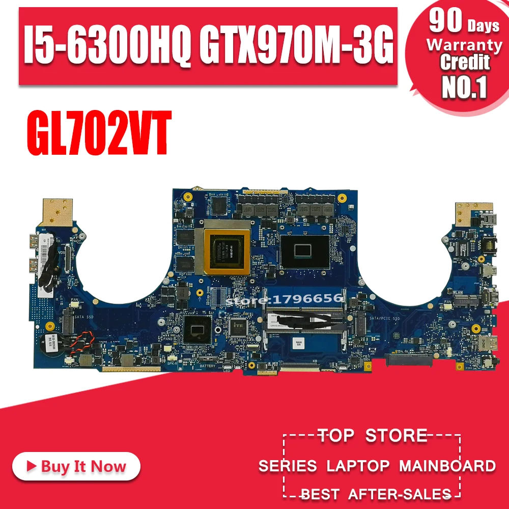 Akemy ROG GL702VT материнская плата для ноутбука For Asus GL702VS GL702V GL702 тест оригинальная I5 6300HQ