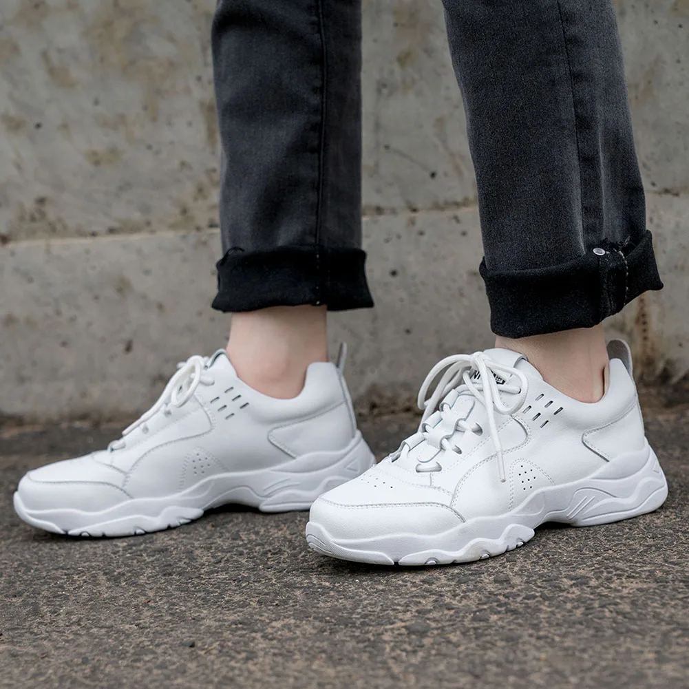 

SaraIris shoes lace Casual Chunky Heel Spring Sneakers Women Designer Wholesale Sneakers Ladies Solid Round Toe Shoes