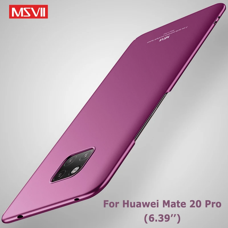 Чехол Mate 20 Pro тонкий матовый чехол Msvii для Huawei Mate20 Lite Жесткий X чехлы