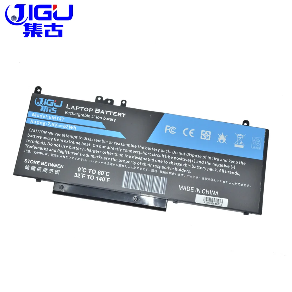 Новый аккумулятор JIGU для ноутбука 6MT4T R9XM9 HK60W 079VRK ROTMP DELL Latitude 14 5000 5470 15 E5570 7 6 в 62