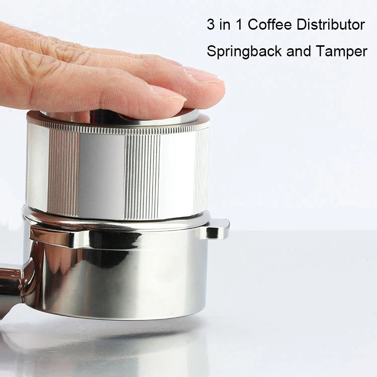 Herramienta profesional de distribuci&oacute;n de caf&eacute; Espresso, herramienta de distribuidor de caf&eacute;, nivelador de caf&eacute; compatible con 51, 53, 58 y 58,5mm-3