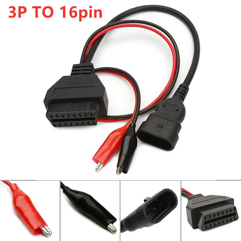 Бесплатная доставка для FIAT Lancia Alfa Romeo 3 Pin папа к OBD OBD2 Женский автомобильный