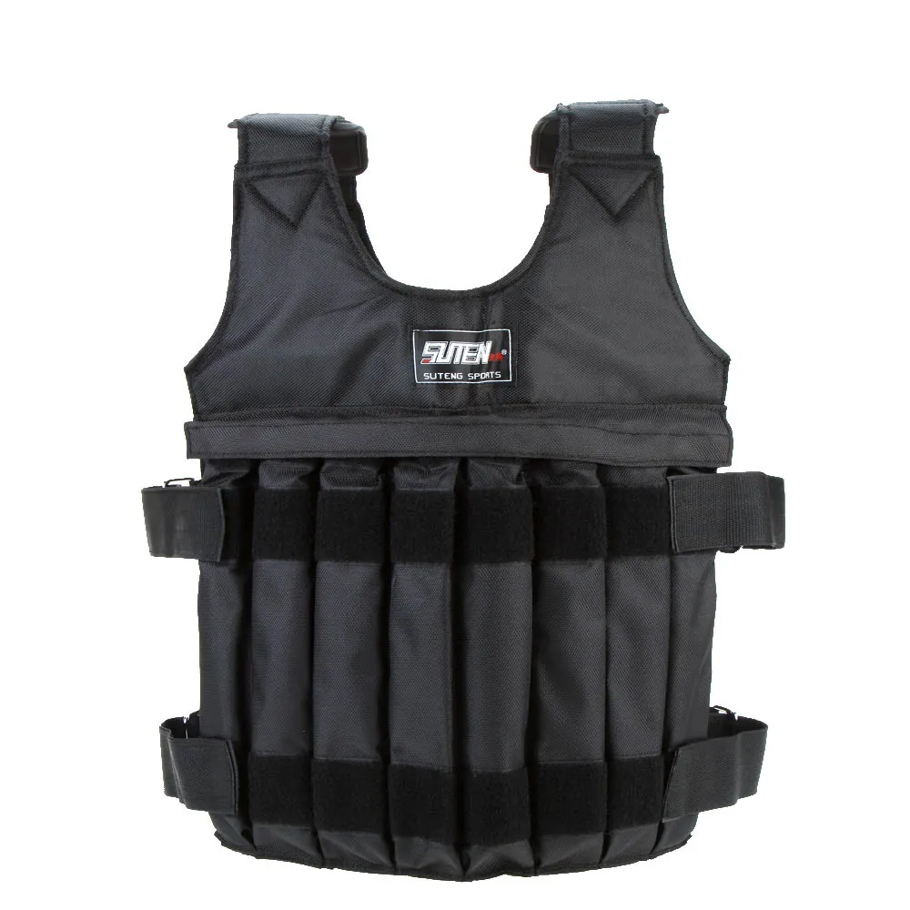 20kg/50kg Adjustable Weighted Vest Loading Weights Waistcoat for Boxing Training Running Workout Fitness Equipment Sand Clothing
