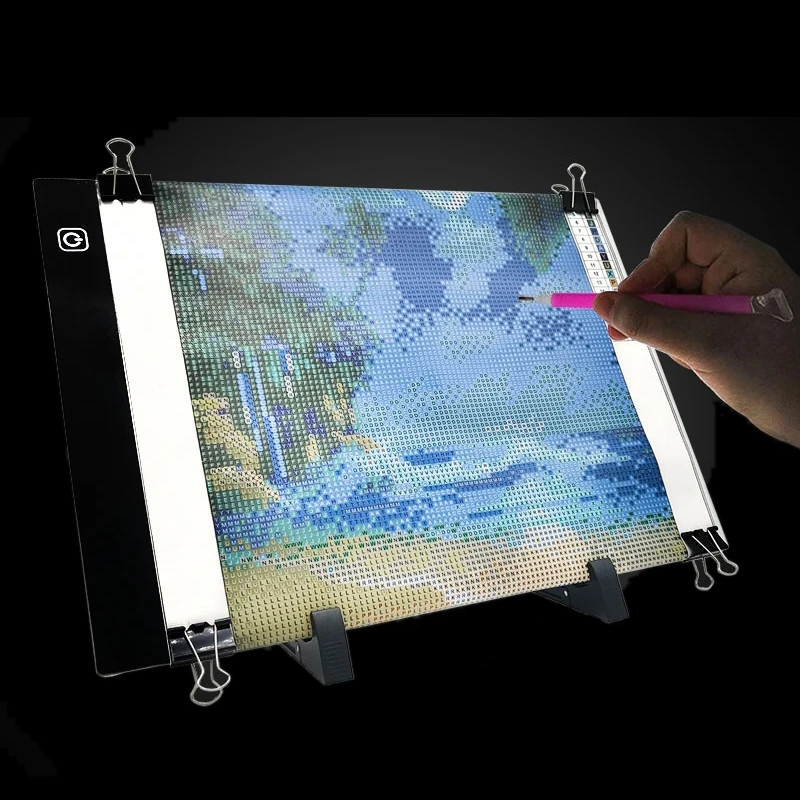 

Ultrathin 23.5x33.5 A4 LED Light Tablet Pad EU/AU/US/USB Plug Diamond Embroidery Diamond Painting Tools Accessories Cross Stitch