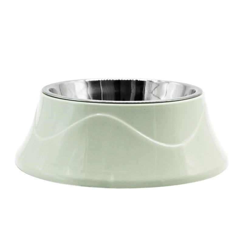 Миска-подставка для собак из нержавеющей стали нескользящая дорожная тарелка