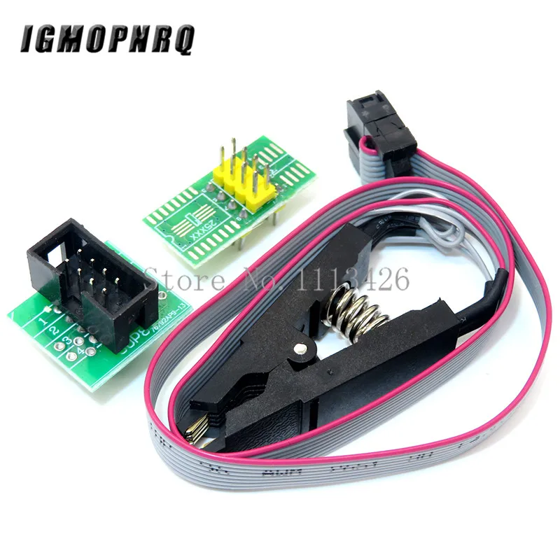 CH341A 24 25 серия EEPROM Flash BIOS USB программатор модуль + SOIC8 SOP8 тестовый зажим адаптер 1 8 В