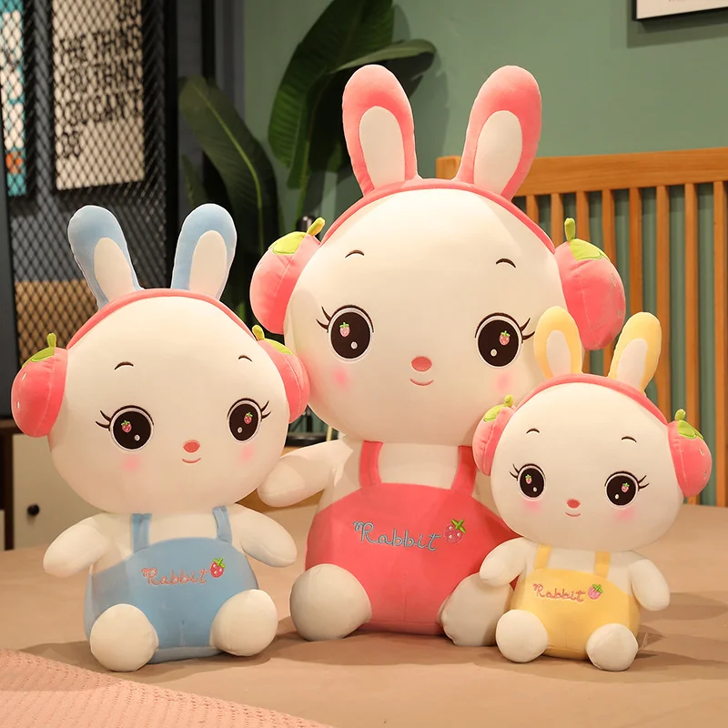 

New Huggable 1pc 30-75cm Super Kawaii Rabbit Plush Toys Cute Bunny Stuffed Doll Soft Accompany Pillow Kids Girls Birthday Gift