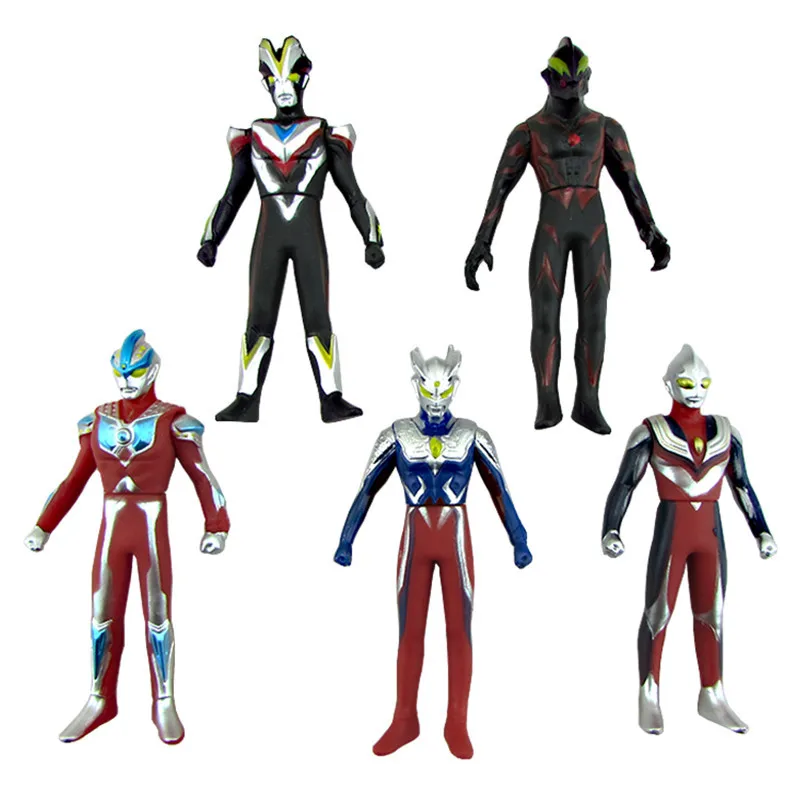 13 см UItraman подвижные Мягкие Гелевые игрушки для детей Belial Ginga Tiga Mebius Zero UltraSeven