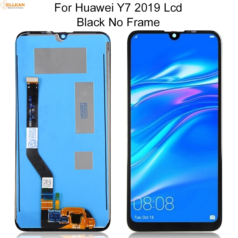 Catteny 1 шт. 6,26 дюйма для huawei Y7 ЖК DUB-LX3 L23 LX1 Дисплей кодирующий преобразователь сенсорного экрана в сборе Y7 Pro Y7 Prime с ЖК-дисплеем - Цвет: Black No Frame