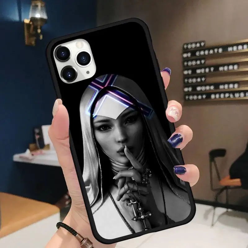

Sister Nun Phone Case for iPhone 11 12 pro XS MAX 8 7 6 6S Plus X 5S SE 2020 XR Soft silicone