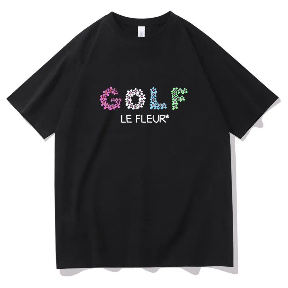 

2021 New Creativity Golf Wang Igor Tyler The Creator Tshirt Short Sleeve Men Women Fashion GOLF LE FLEUR Letter Hua Hua T Shirts