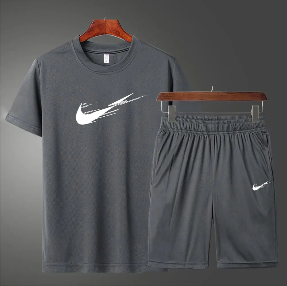 Быстросохнущий мужской набор для бега 2020 фирменные спортивные костюмы