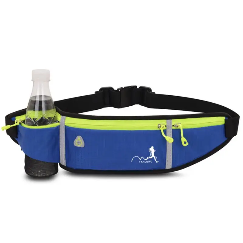

Sports Waist Bag Reflective Belt Fanny Pack Hiking Running Bum Bag Water Bottle Holder