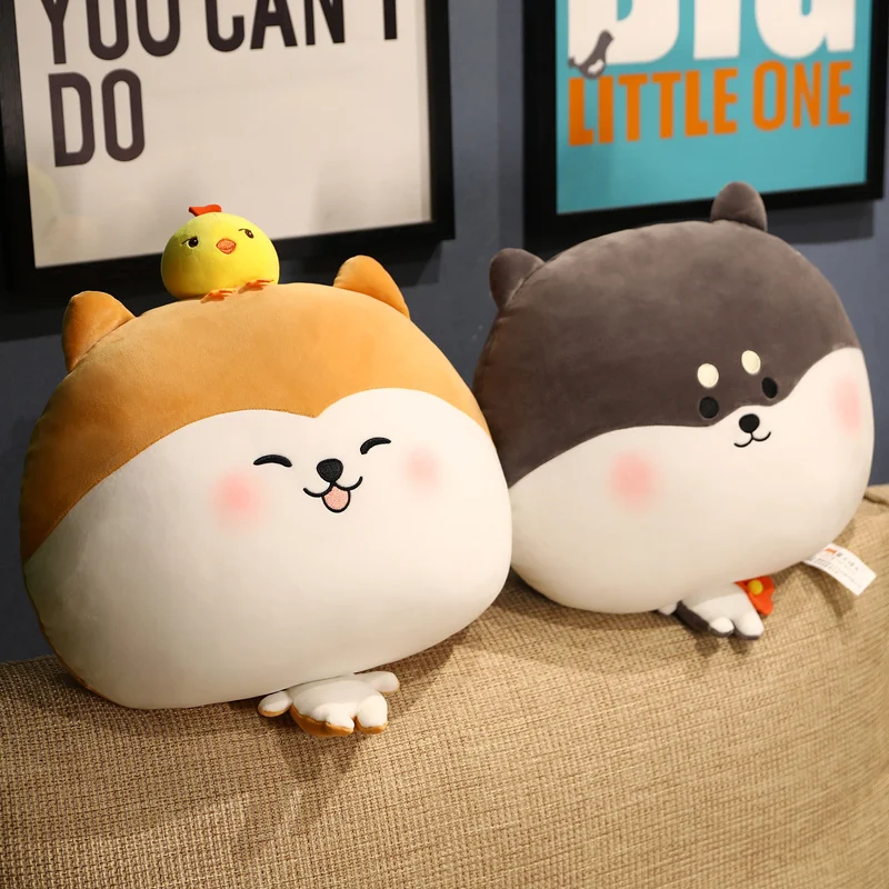 

45cm Hot New Product Cartoon Anime Shiba Inu Pillow Soft PP Cotton Stuffed Animal Plush Toy Almohada de felpa