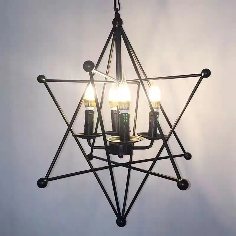 Люстра для бара в промышленном стиле магазин креативной одежды тема ресторана