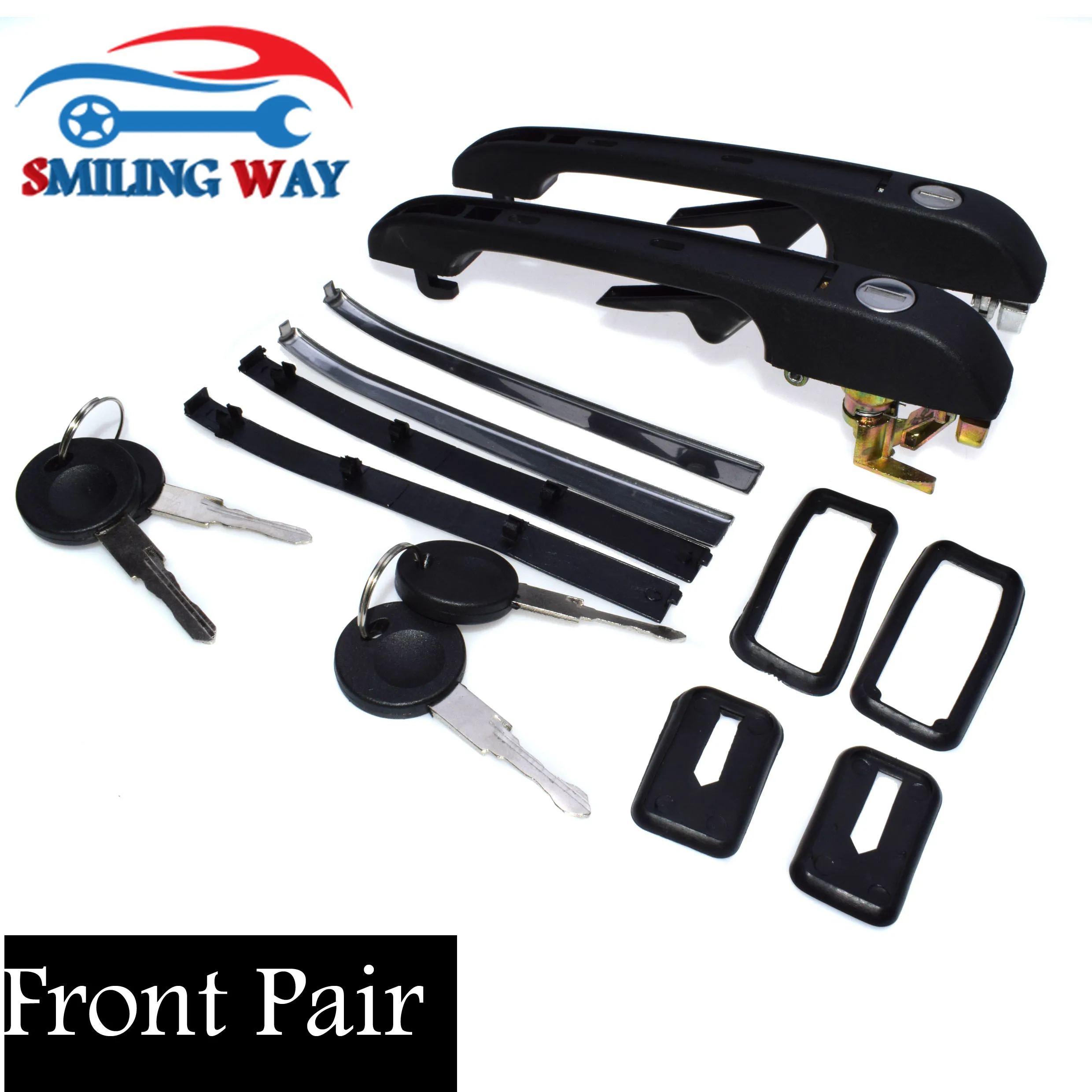Ручка дверная улыбающаяся WAY # для VW Golf Jetta MK1 MK2 Scirocco Caddy Derby Passat Polo Santana передняя