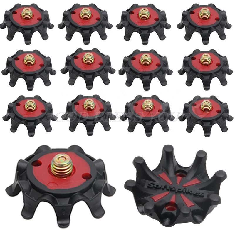 14 шт./лот Гольфы шпильки 1/4 поворотные быстроскручивающиеся шипы для обуви