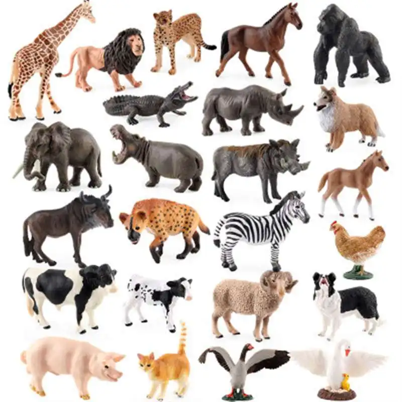 

12 шт., игрушечные фигурки в виде животных
