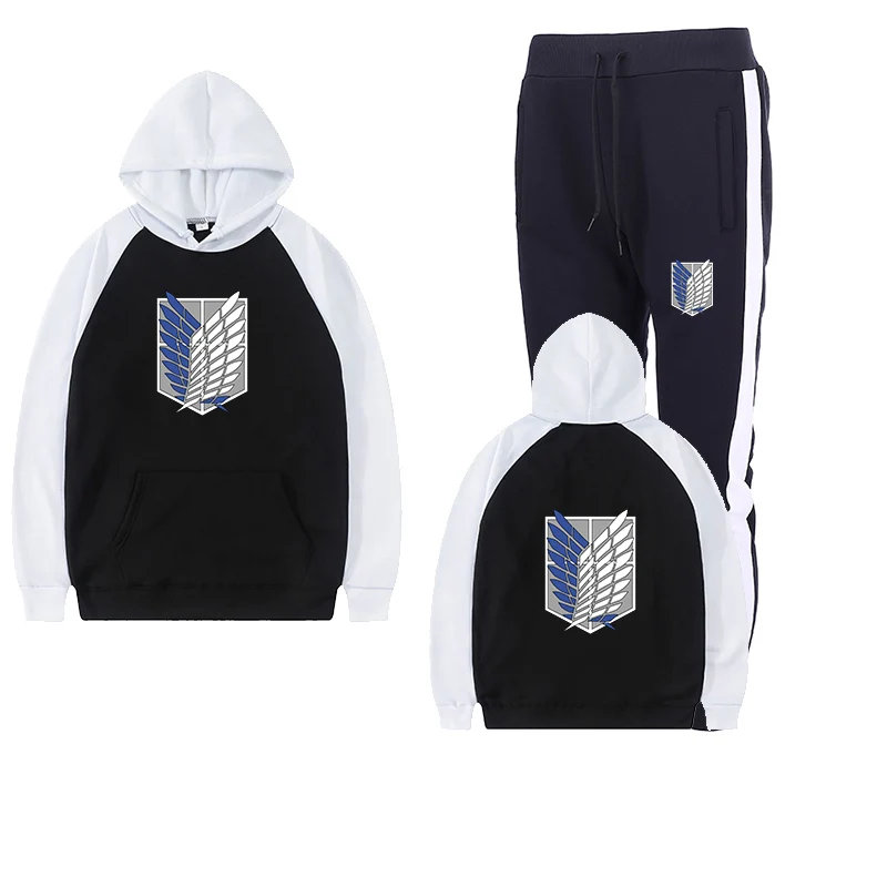 

Men's Sets Hoodies+Pants Autumn Winter Hooded Sweatshirt Sweatpants Fashion Slim Fit Men Set Hoodie Pant Hip Hop Pullover Hoody