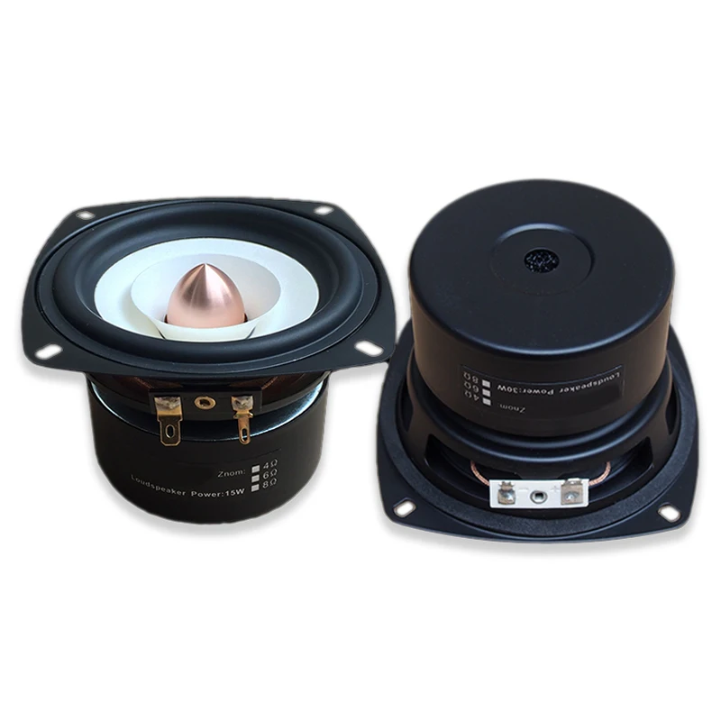 4 "дюймовый 4ohm 6ohm 8ohm 15W полный диапазон антимагнитных динамиков аудио стерео