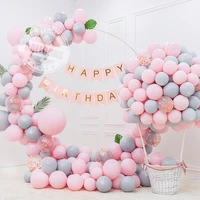 20pcs 1012inch rose gold pink grey matte confetti latex balloons birthday party air globos adults wedding decor balloon toys