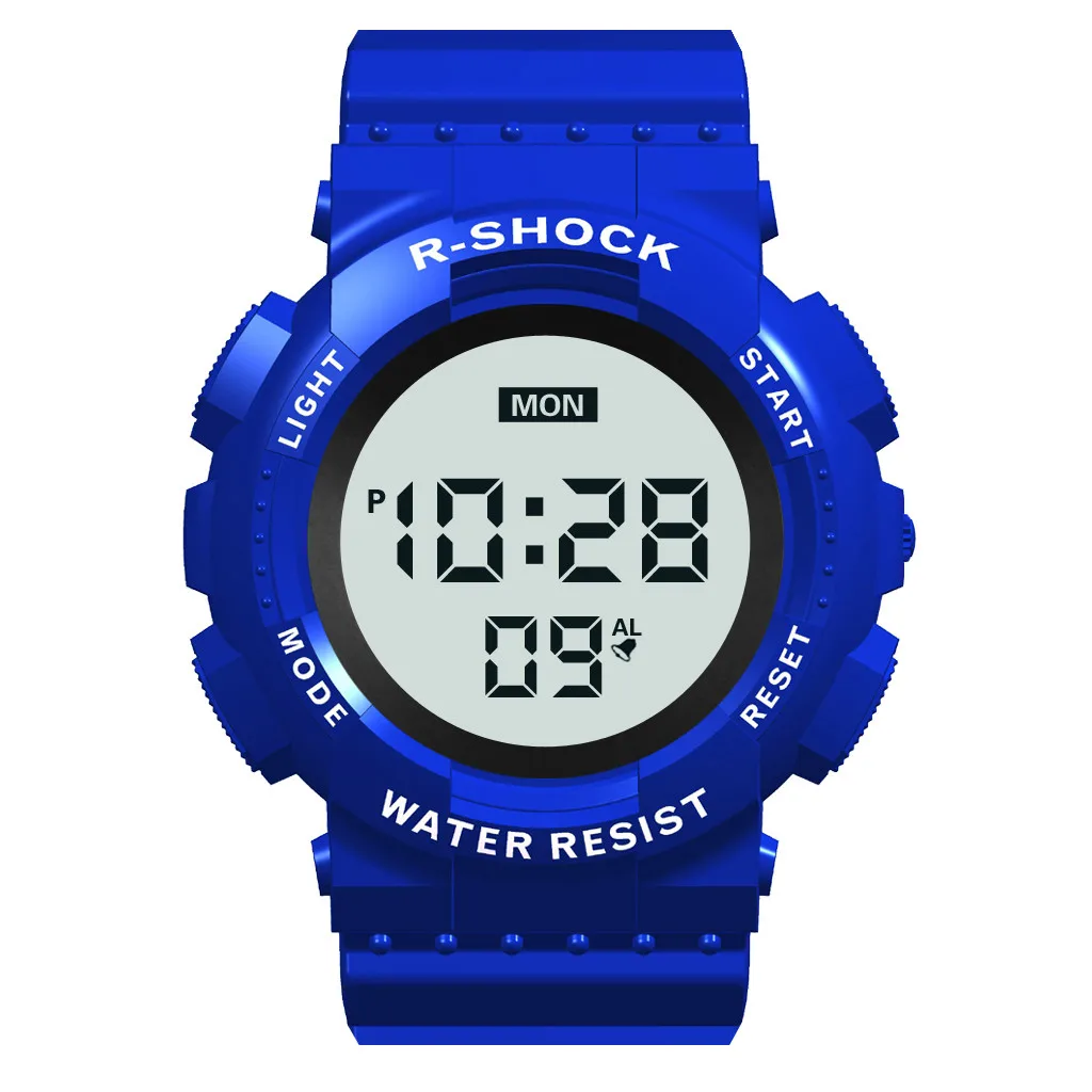 Blue 2 Электронные часы мужские s цифровой светодиодный часы мужские спортивные часы reloj deportivo hombre zegarki elektroniczne reloj Digital hombre saat - Цвет: Blue 2