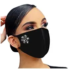 Рождественская стразы, маска для лица, раньше, лось, мультяшная маска для рта, модные блестящие кристаллы, черная маска для лица, рождественские маски