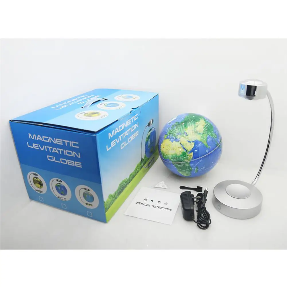 

US Plug UK Plug Innovative Magnetic Suspension Globe 8-inch Luminous LED Lighting Rotation Constellation Globe Home Decoration