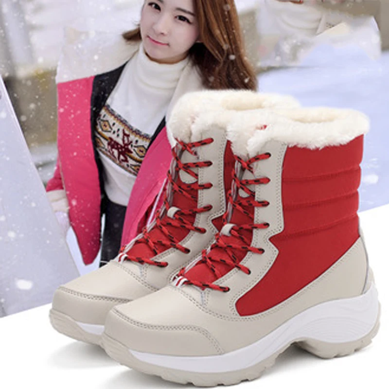 Новинка 2018 года зимние теплые шерстяные ботильоны на меху Натуральная шерсть