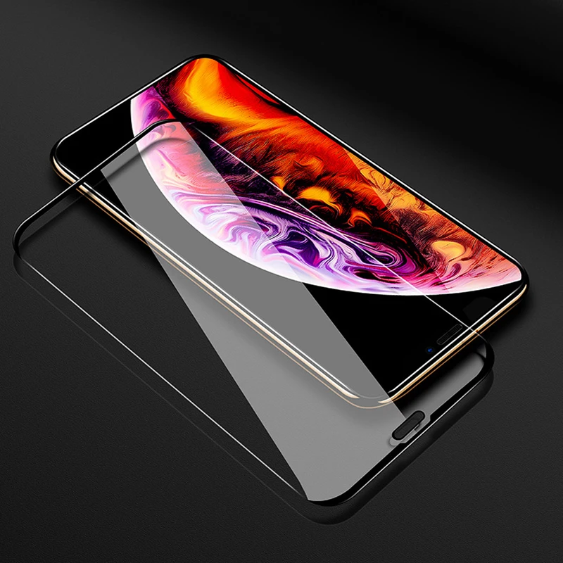 Для iPhone 11 полное покрытие закаленное стекло на Pro пыленепроницаемый экран tection Max tector