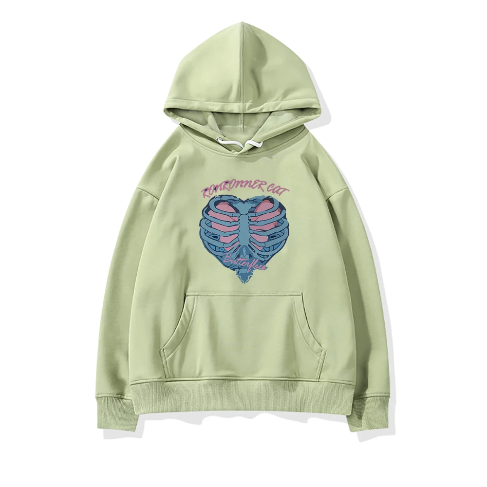 

Ronrorcnor Cat Printed Sweatshirt Woman Brand Comfortable Casual Hoodie Creativity Hip Hop Hoodies Autumn Loose Female Clothing