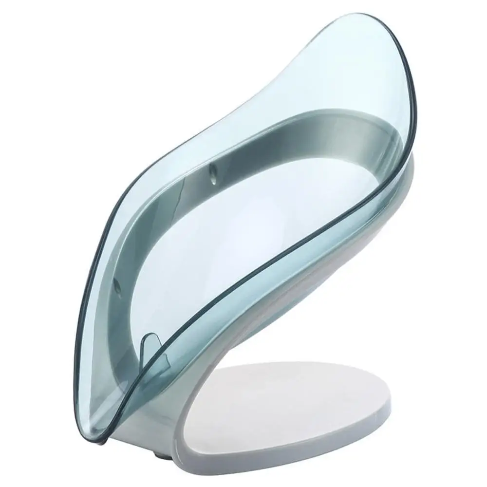 

Soap Holder Leaf Sink Sponge Drain Box Creative Suction Cup Soap Storage Drying Rack Cleaning Brush Case Bathroom Supplies