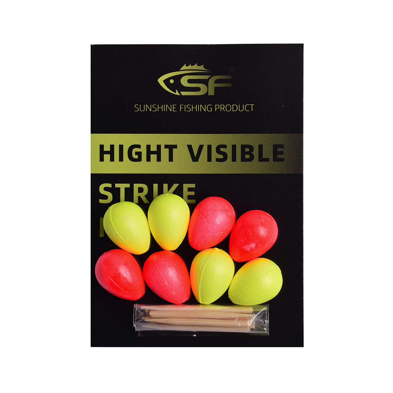 SF Foam Strike Indicators Bobbers Fly Fishing with Wooden Tooth Pick Floating