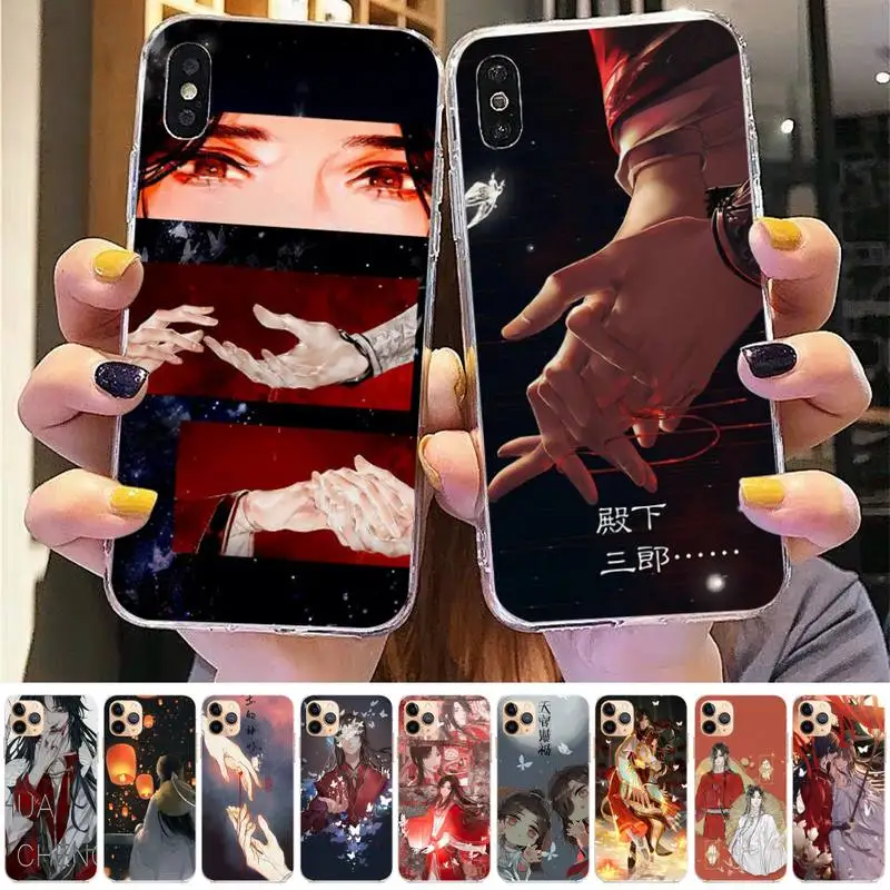 

Aesthetic Chinese style Tian Guan Ci Fu Phone Case for iphone 13 8 7 6 6S Plus X 5S SE 2020 XR 11 12mini pro XS MAX