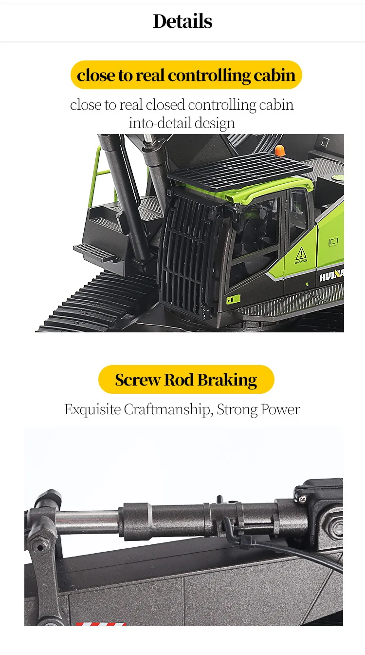 

593 excavator 22 channel all metal remote control vehicle remote control toy excavator engineering vehicle model