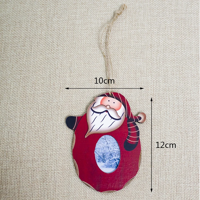 

Xmas Tree Ornaments Gift Christmas Santa Claus Snowman Photo Frame Picture Holder Frame Home Decoration 2 Styles