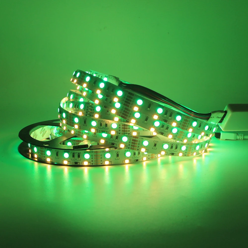 Двухрядные RGB/RGBW/RGB + WW Светодиодные ленты 5050 RGB 2835 белый/теплый белый 12V 120LED/m 5 м/лот