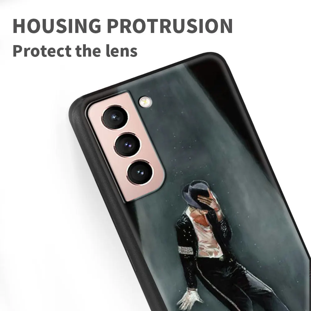 mj michael jacksons king cover for samsung galaxy s20 fe s21ultra s10 black celular coque s8 s9plus s10e s7 soft cell phone case free global shipping